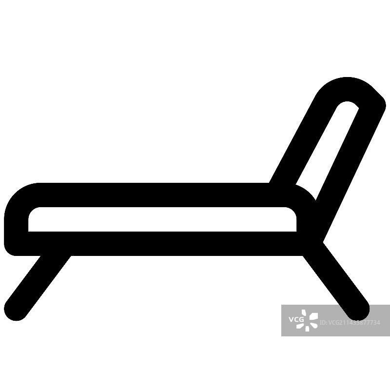 柔性躺椅或甲板椅图片素材