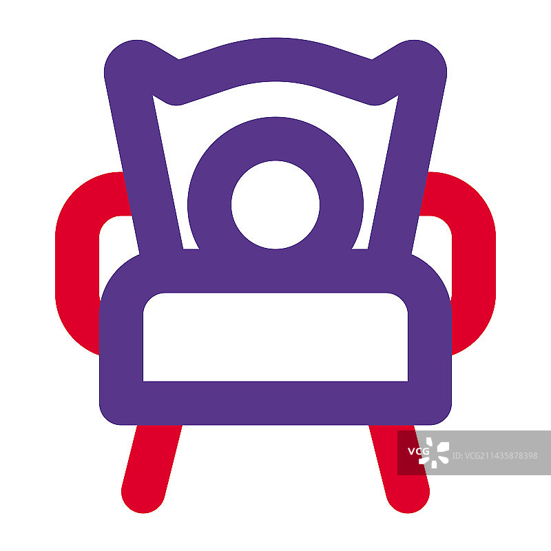 贝尔格雷，一种封闭的软垫扶手椅图片素材