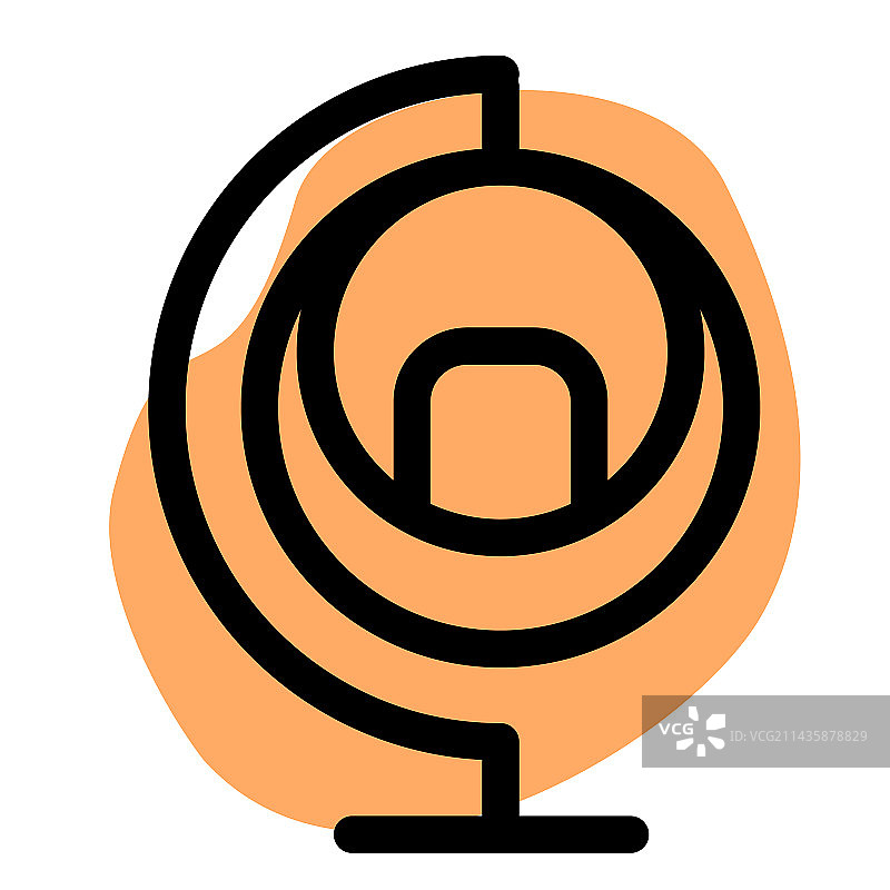 舒适的带软垫气泡椅图片素材