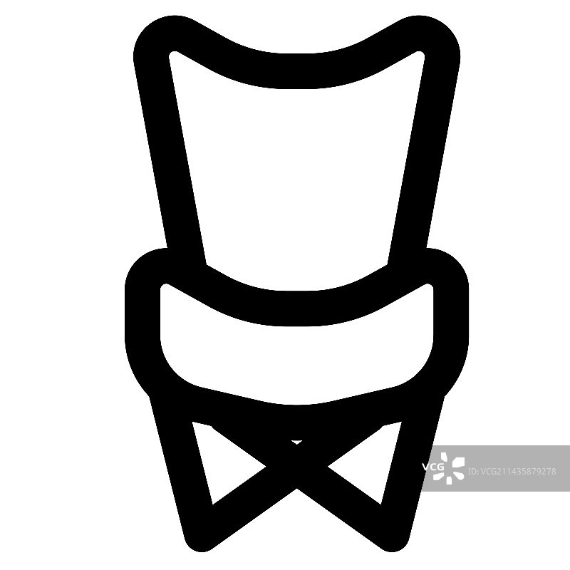 便携式休闲蝴蝶椅图片素材