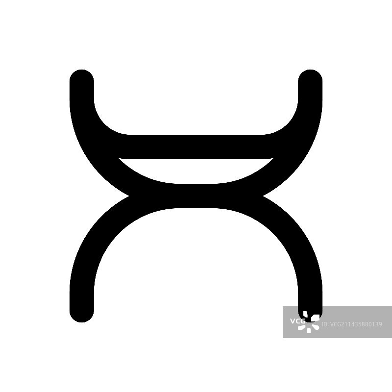 古代使用的库鲁尔座椅图片素材