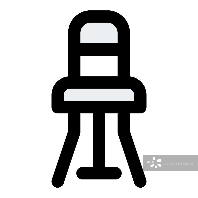 舒适的可调节高度的熨烫椅图片素材