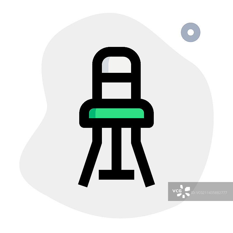 舒适的可调节高度的熨烫椅图片素材