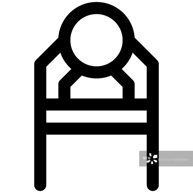 路易斯复古设计靠背椅图片素材