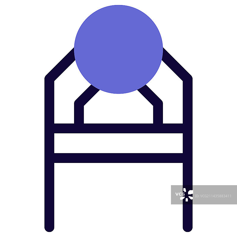 路易斯复古设计靠背椅图片素材