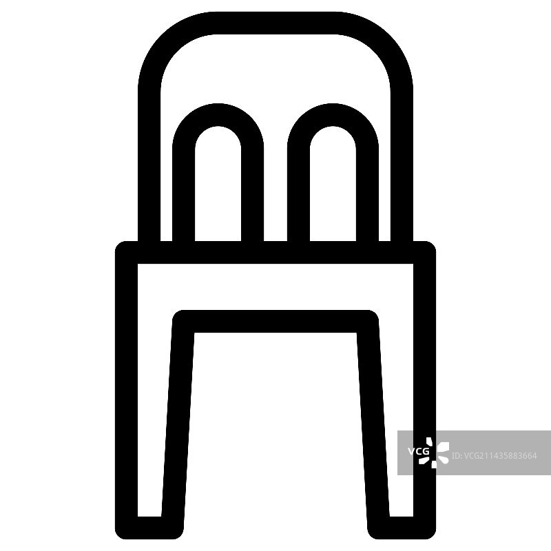 轻型单体户外椅图片素材