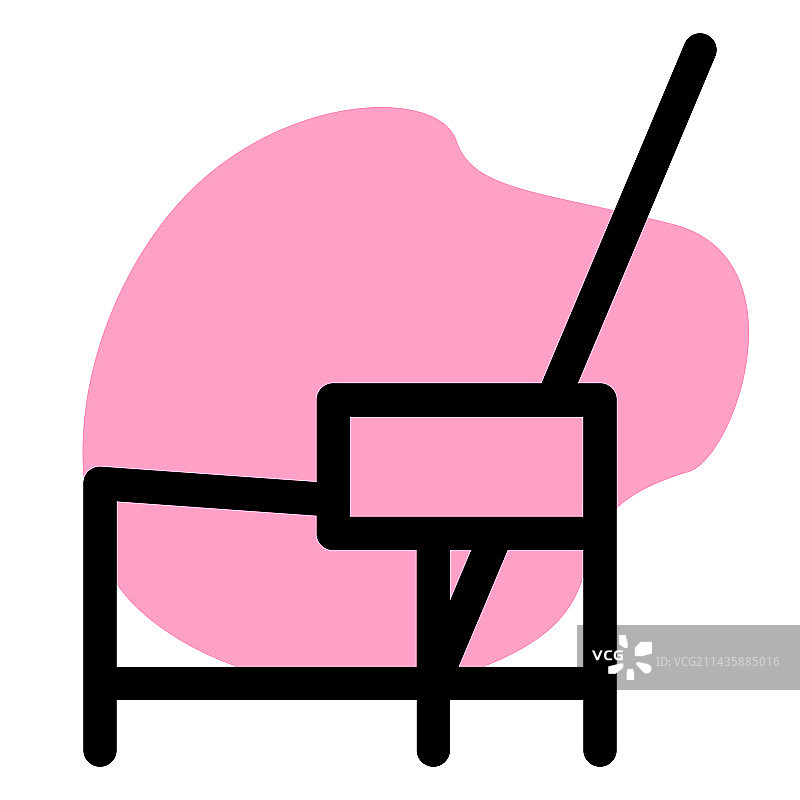 户外用木制倾斜靠背椅图片素材