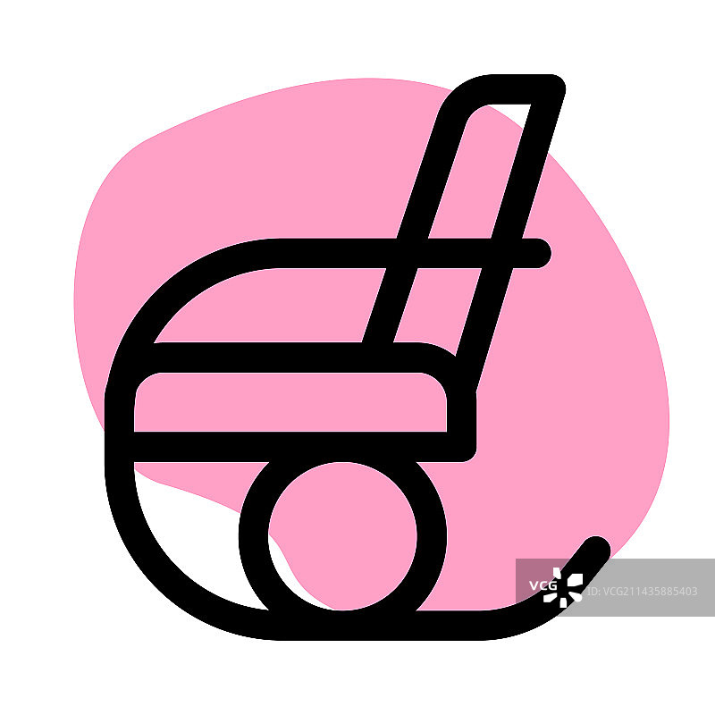 带软垫的舒适摇椅图片素材