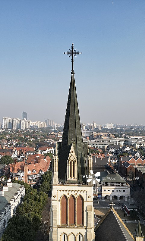 泰晤士天主堂航拍图片素材