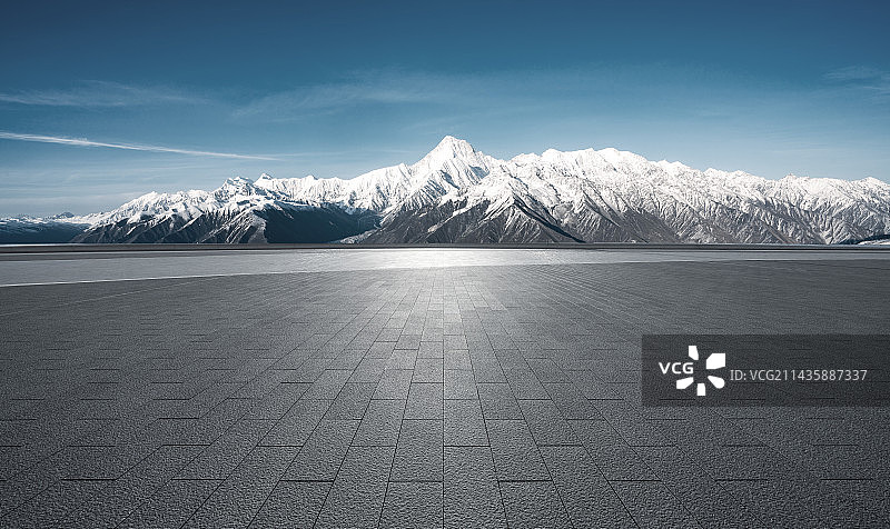 户外雪山地面图片素材