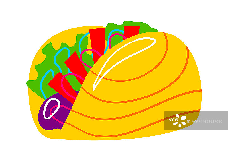 传统墨西哥节日玉米卷图片素材