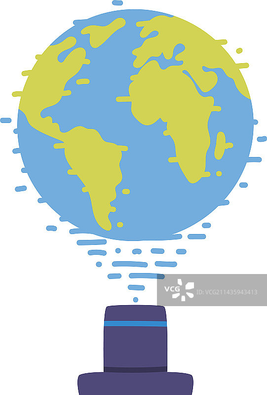 未来科技地球全息投影图片素材