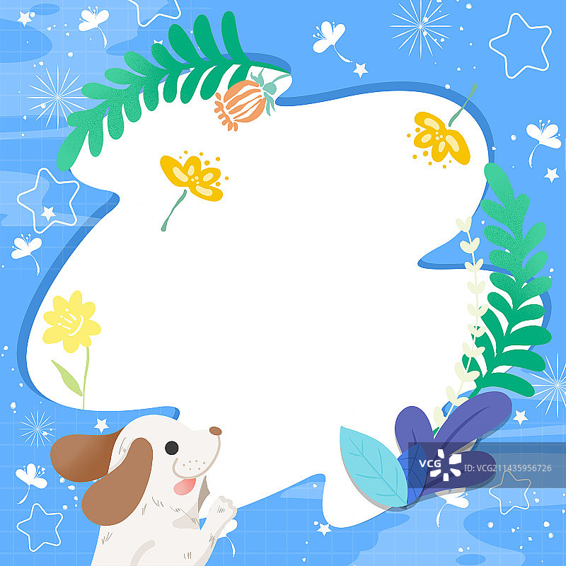 花草边框版型图片素材