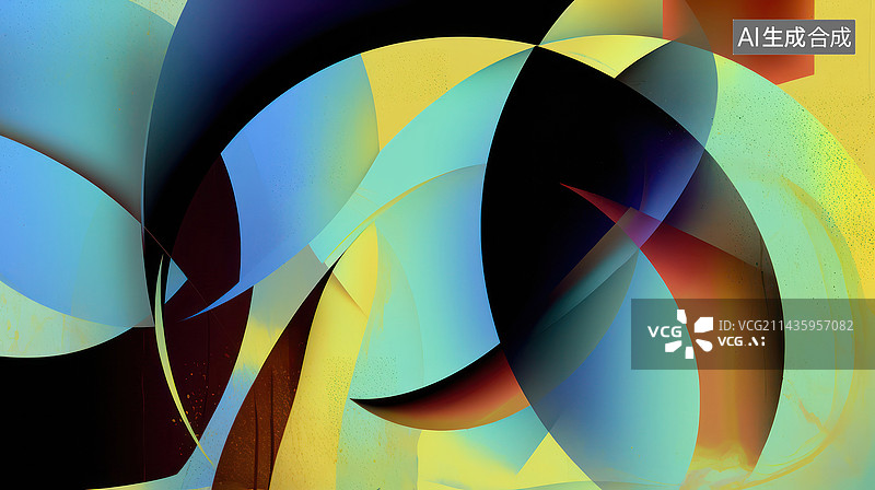 【AI数字艺术】舞动的3D背景图像图片素材