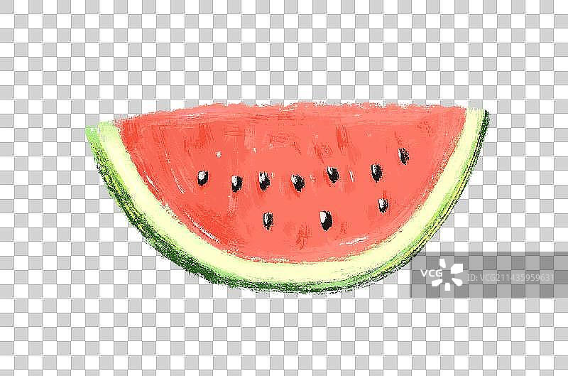 一瓤西瓜元素图片素材