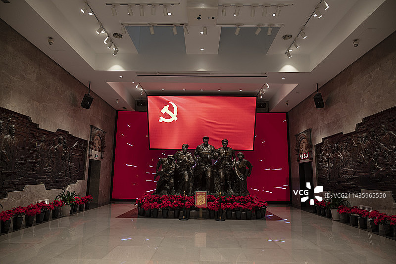 上海中共四大纪念馆~雕塑图片素材