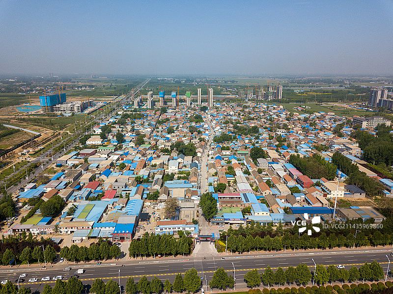 航拍河南省清丰县旧城村图片素材