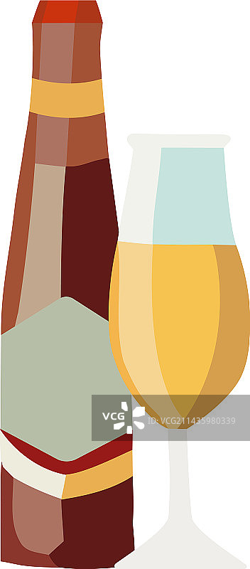 庆祝酒瓶饮品与杯子图片素材