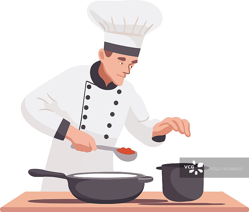 烹饪美食的厨师图片素材