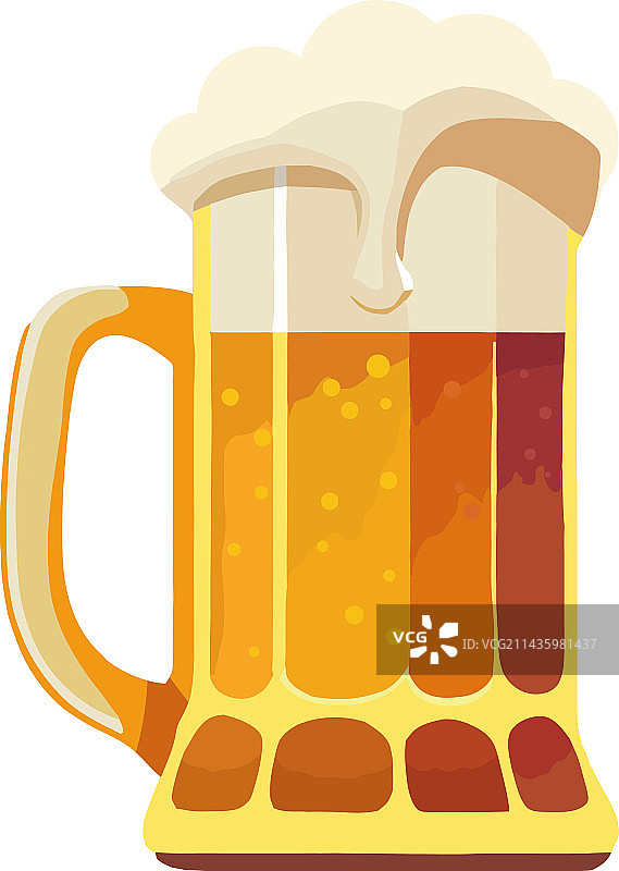 金色品脱杯中泡沫啤酒庆祝图片素材