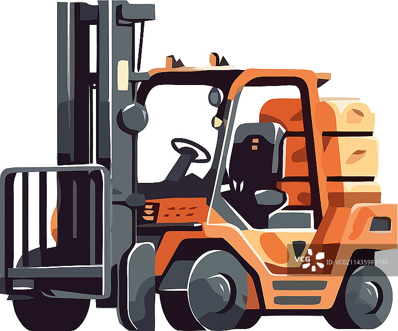 卡车运输业运送重型货物图片素材