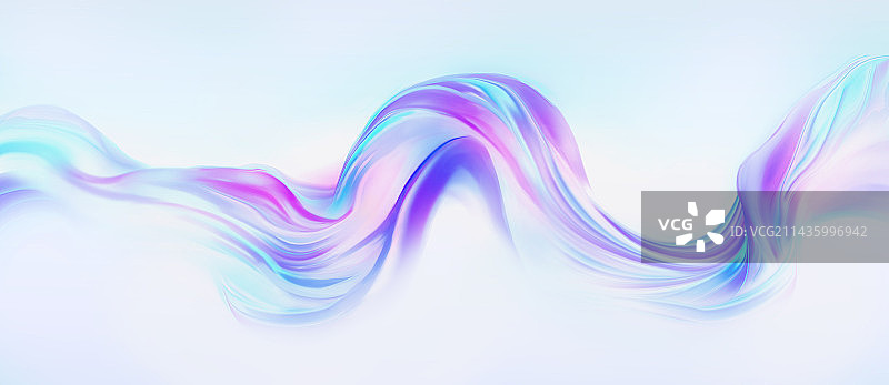 彩色渐变流体彩带时尚潮流抽象海报Banner背景图片素材