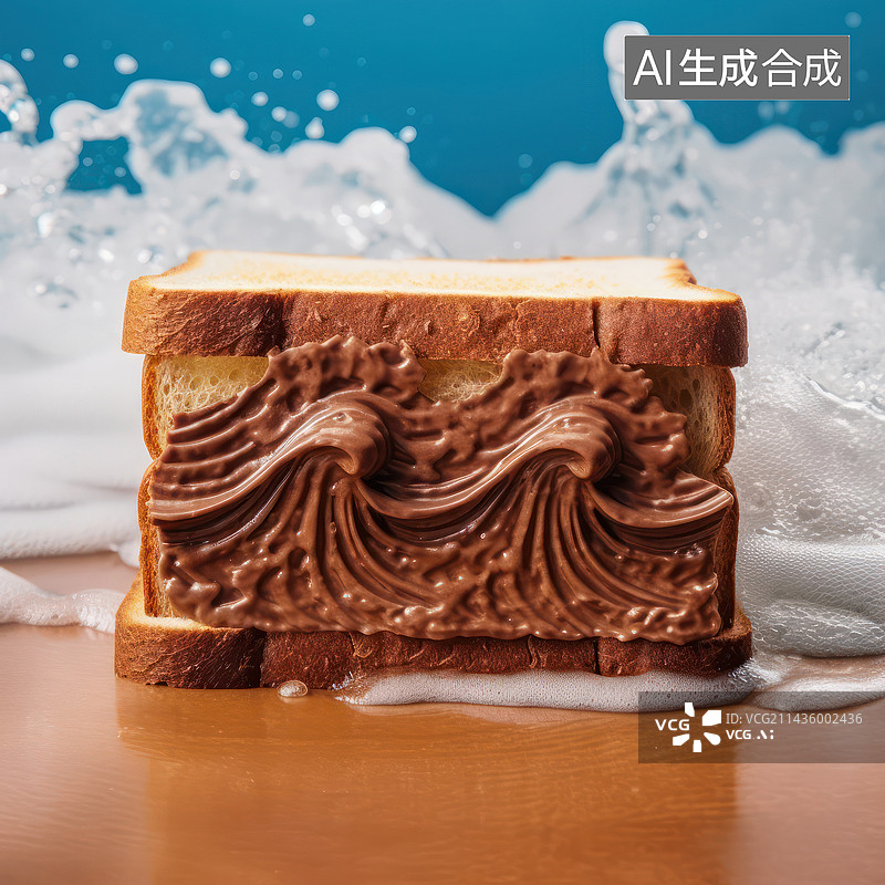 【AI数字艺术】面包果酱美食图片素材