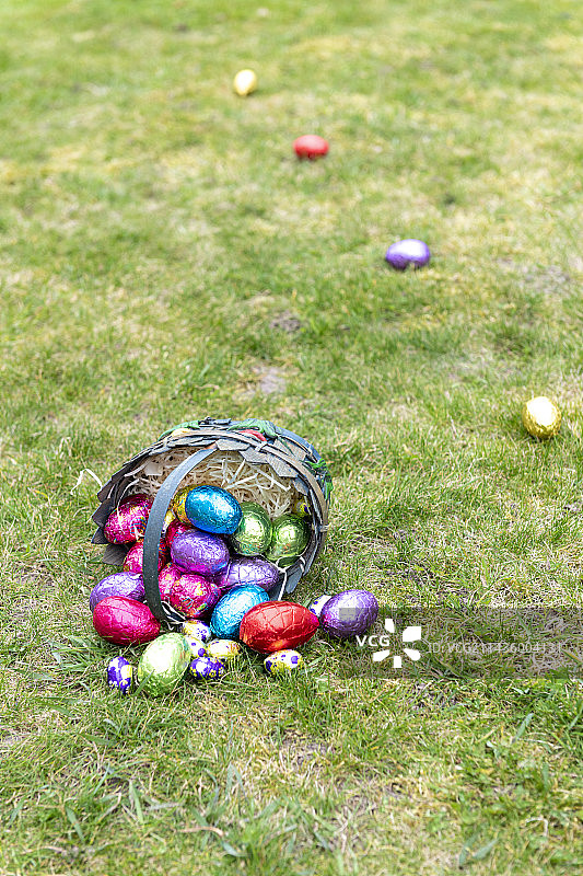 法国加来海峡花园复活节寻蛋活动图片素材