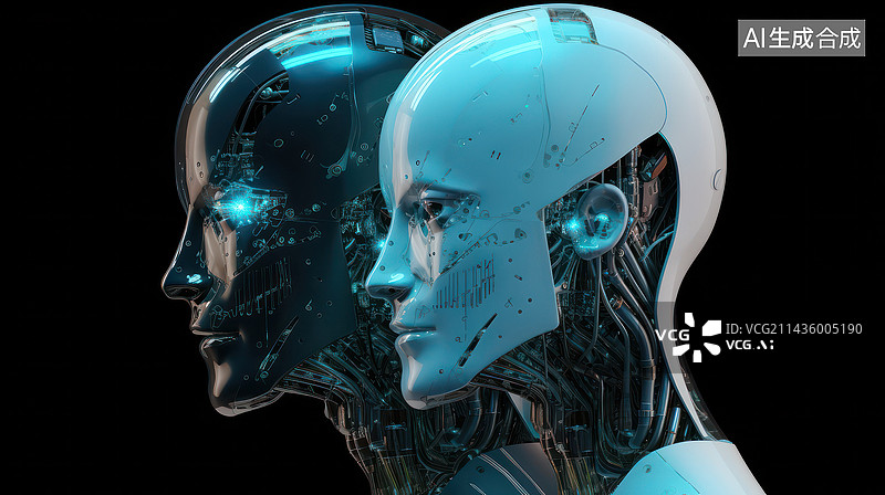 【AI数字艺术】AI智能机器人对话图片素材