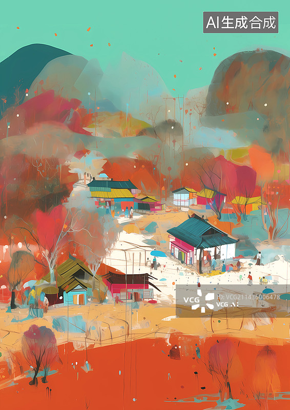 【AI数字艺术】水墨抽象6图片素材