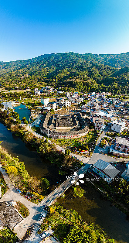 中国广东省梅州市丰顺县建桥镇郑屋村图片素材
