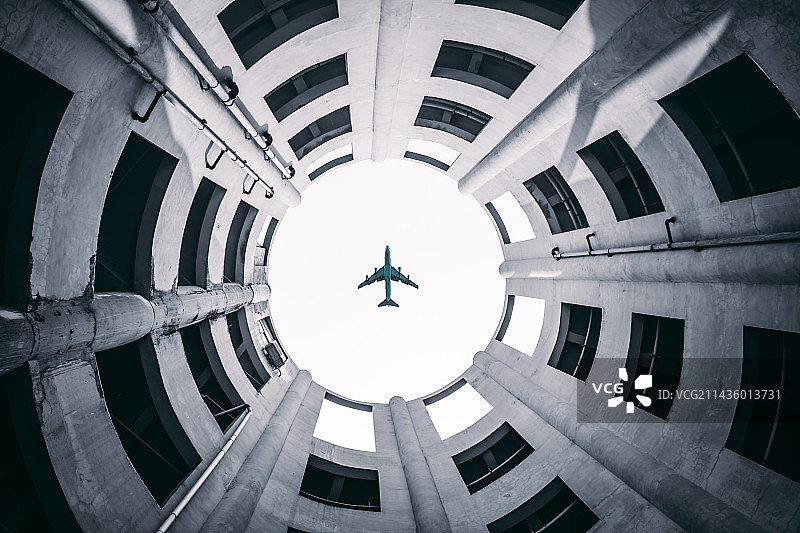 坐井观天｜飞机图片素材