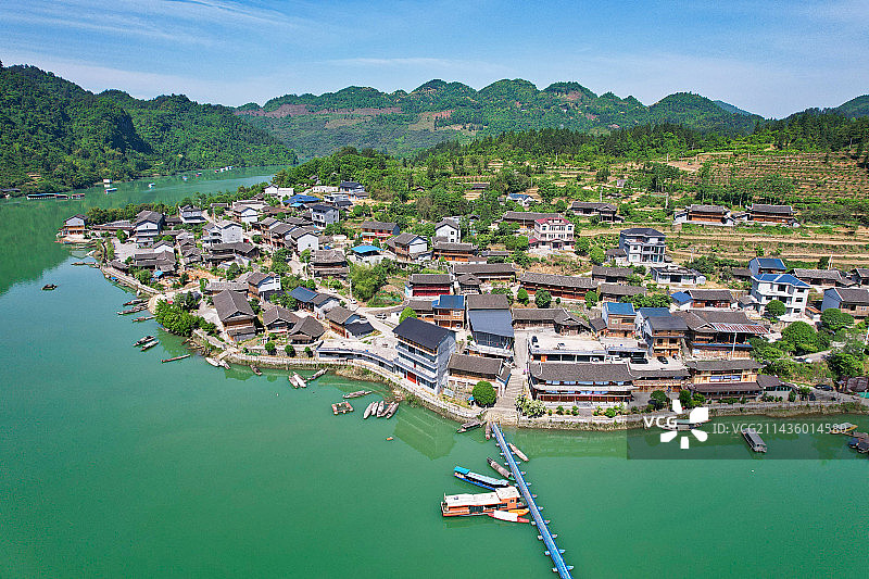 重庆酉阳河湾山寨图片素材