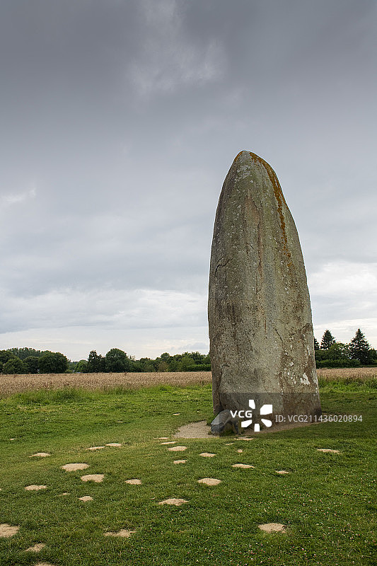 法国布列塔尼的杜兰特巨石图片素材