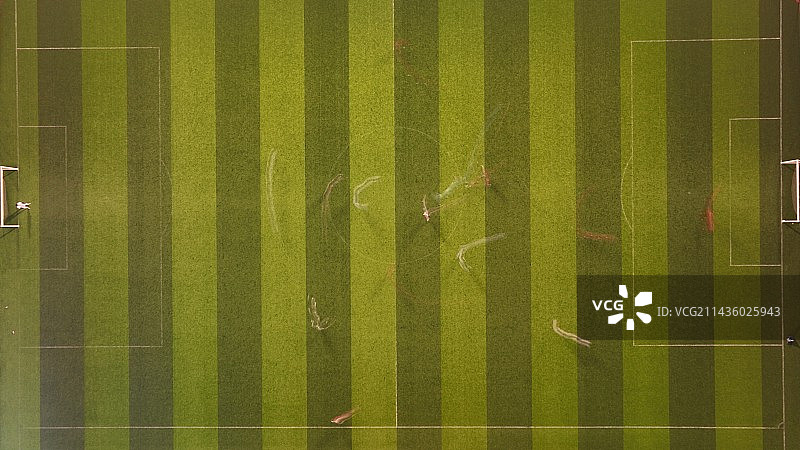 江苏苏州市吴中区体育中心足球场夜景航拍图片素材