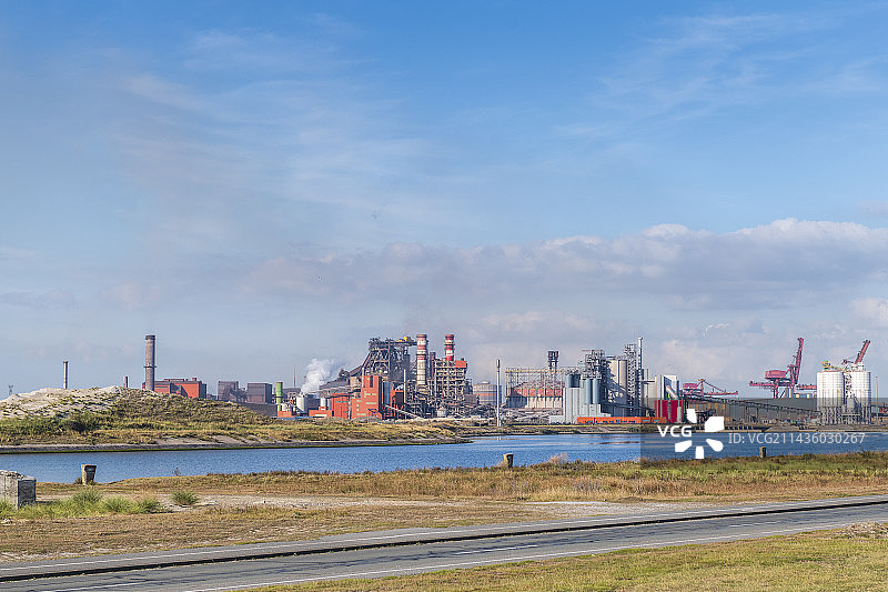 法国上法兰西大区敦刻尔克工业区图片素材