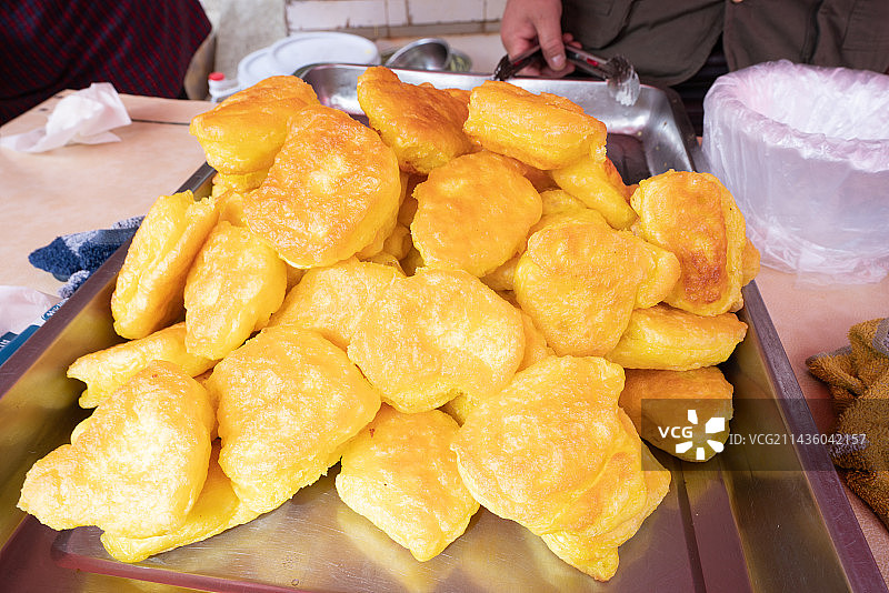 云南特色美食炸糕图片素材