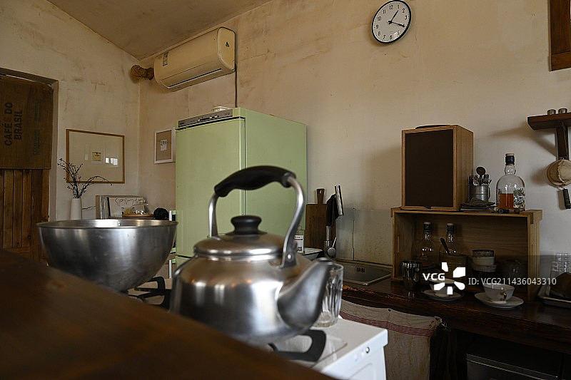 复古/室内餐饮空间咖啡馆 餐具咖啡器具咖啡馆特写图片素材