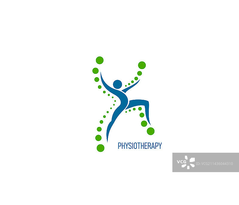 理疗图标脊椎健康图片素材
