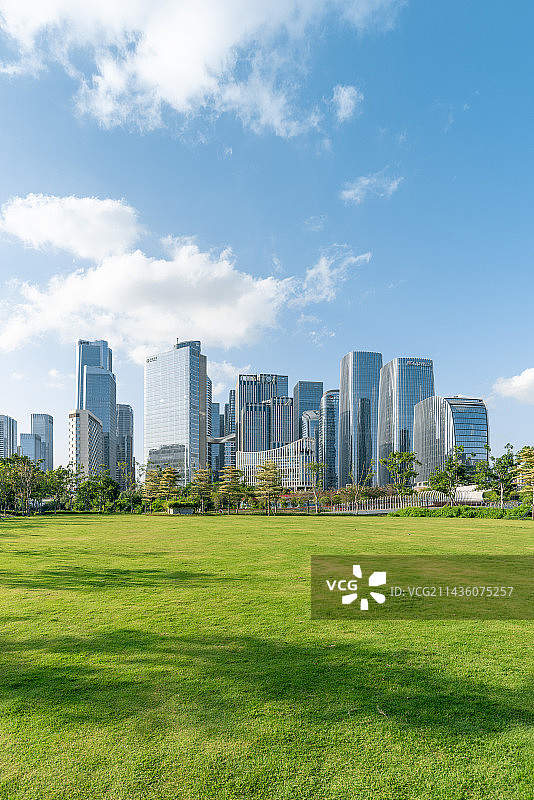 深圳前海金融区城市建筑群风光图片素材