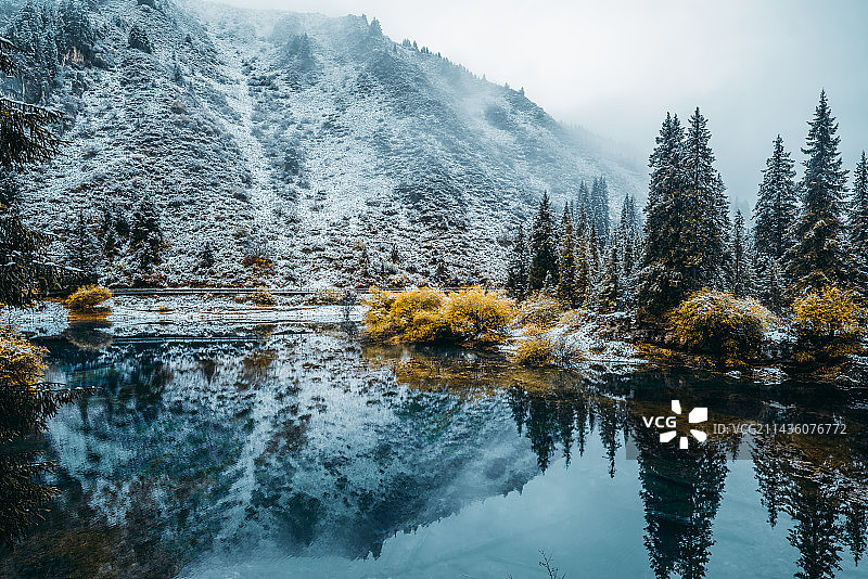 牟尼沟风景区图片素材