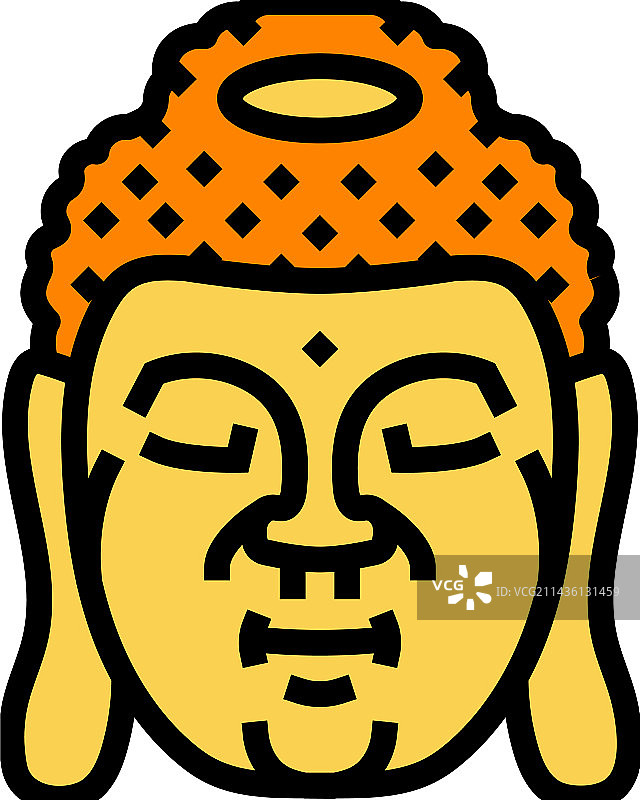 放松瑜伽彩色图标图片素材