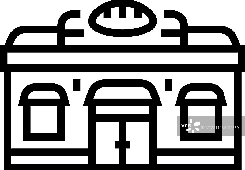 烘焙店线条图标图片素材