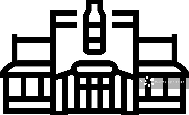 酒瓶商店线条图标图片素材