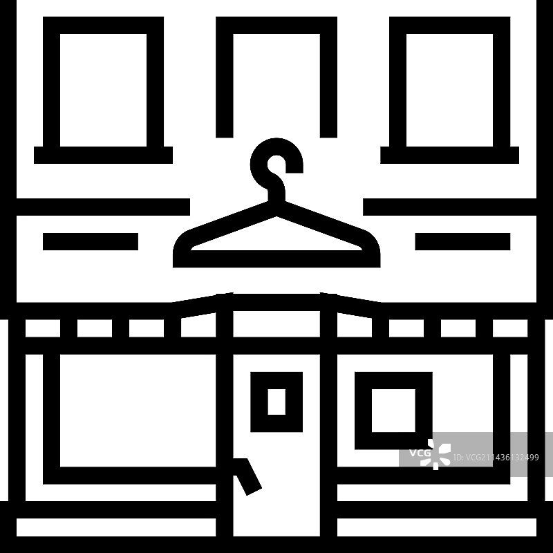 干洗店线条图标图片素材