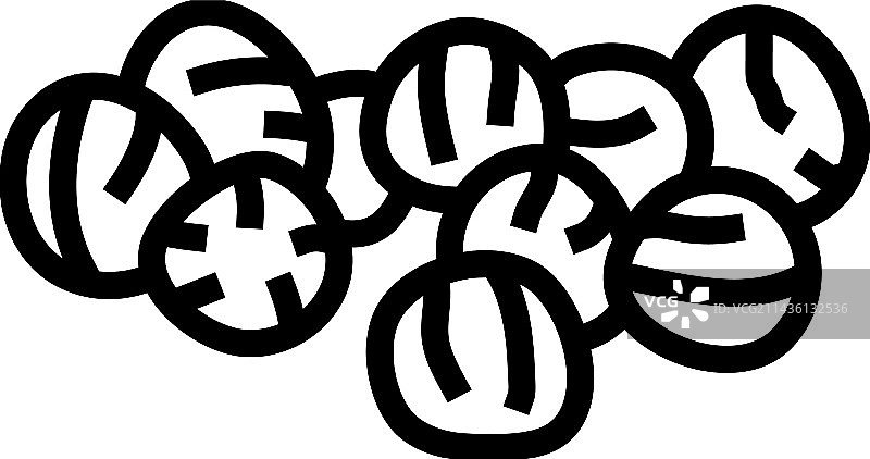 香菜食物香草线条图标图片素材