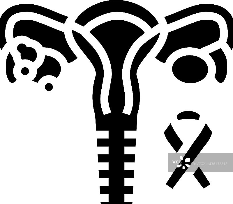 子宫内膜癌标志符号图标图片素材