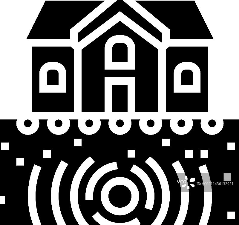 房屋抗震保护标志符号图片素材