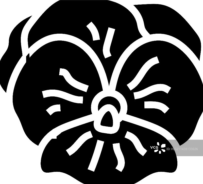 紫色花朵春天标志图标图片素材