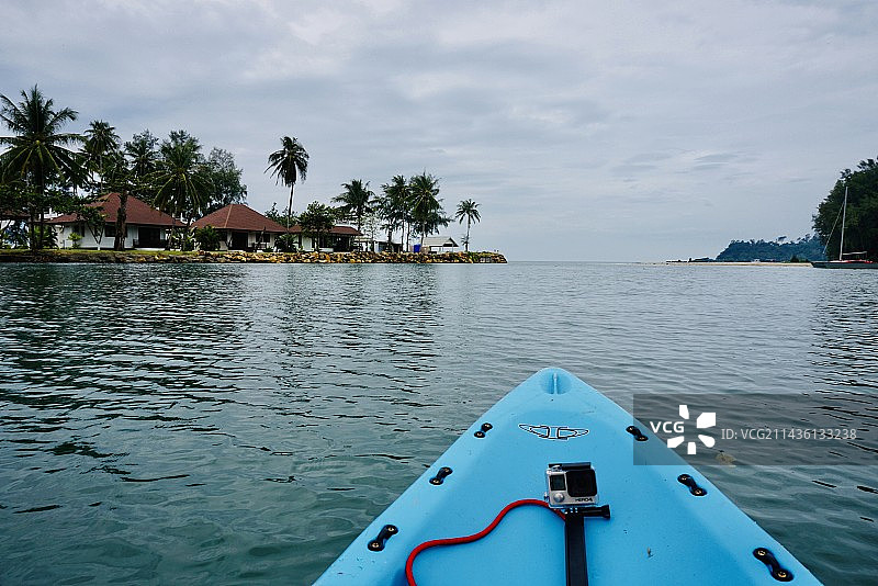 独木舟船首图片素材